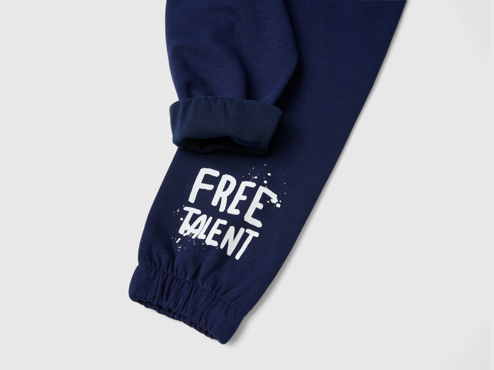 Pantaloni con stampa e coulisse da bimbo blu scuro 3 | Benetton Outlet