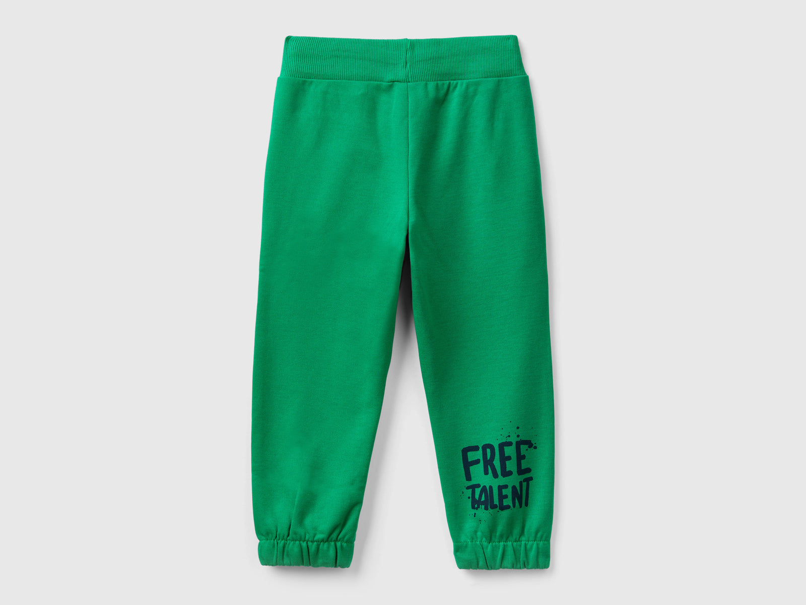 Pantaloni con stampa e coulisse da bimbo verde 2 | Benetton Outlet