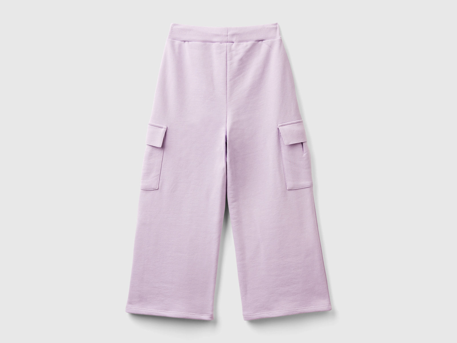 Wide-fit cargo pants da bambina lilla 2 | Benetton Outlet