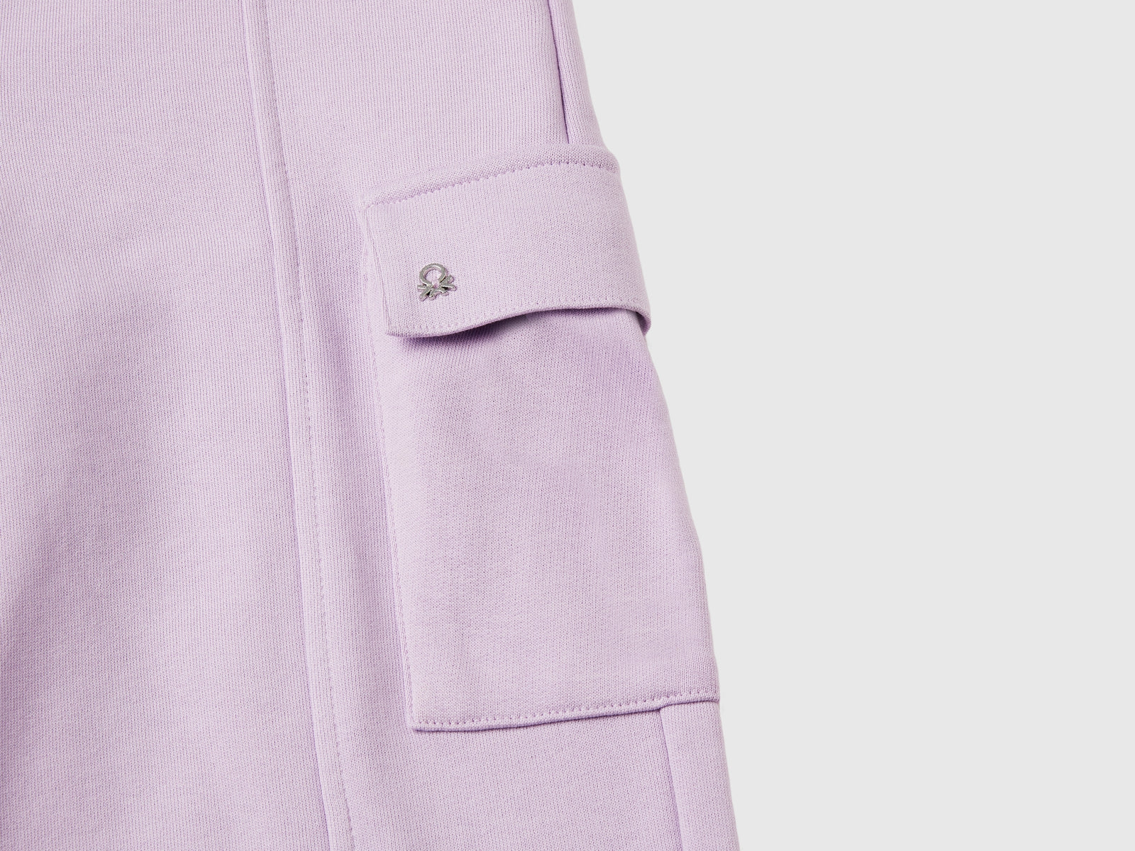 Wide-fit cargo pants da bambina lilla 3 | Benetton Outlet
