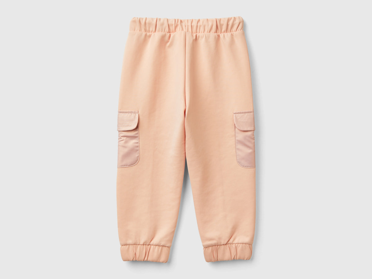 Pantalones cargo de algodón elástico