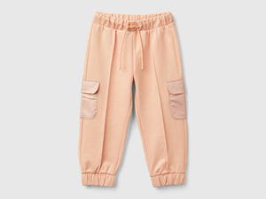 Pantalones cargo de algodón elástico