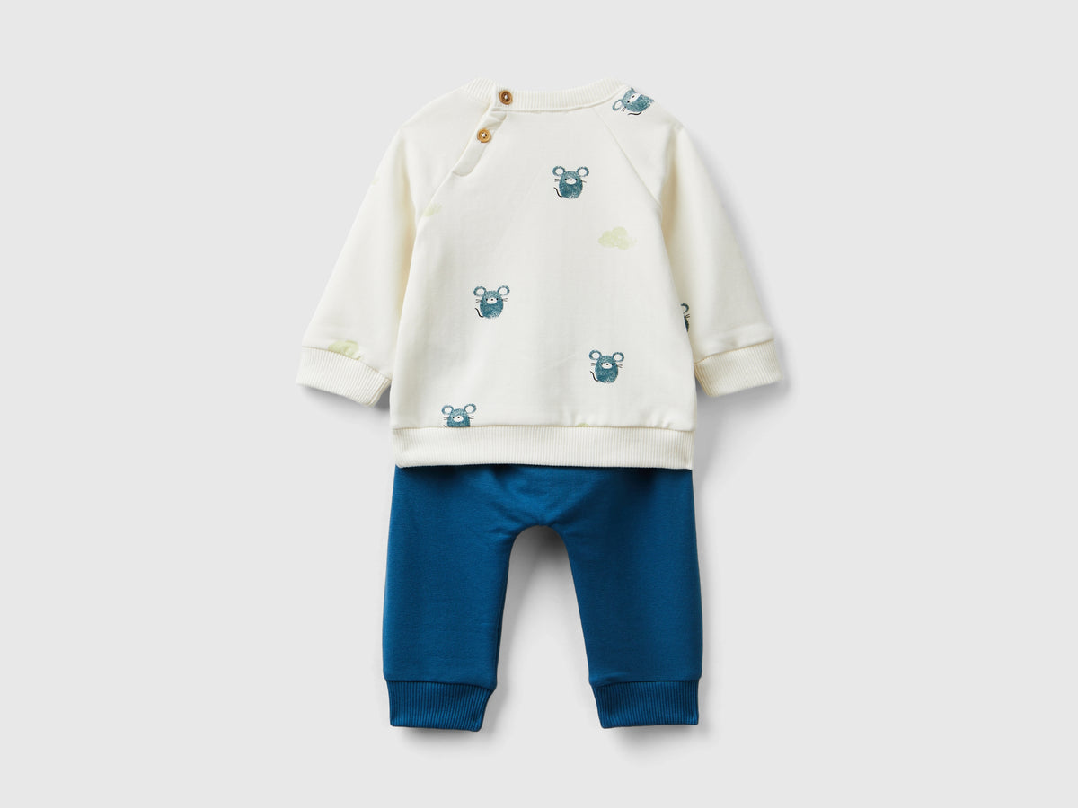 Completo in felpa stretch