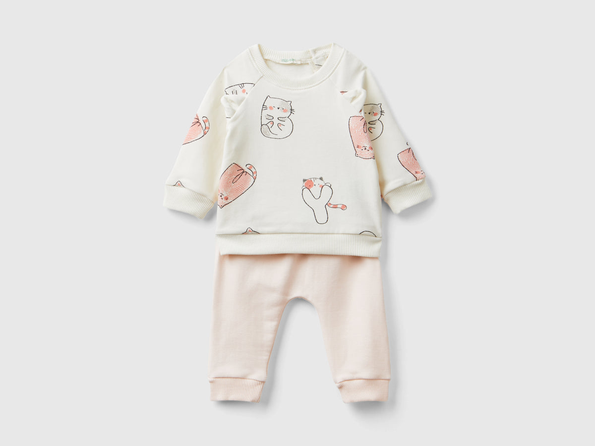 Completo in felpa stretch