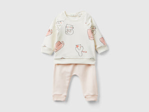 Completo in felpa stretch