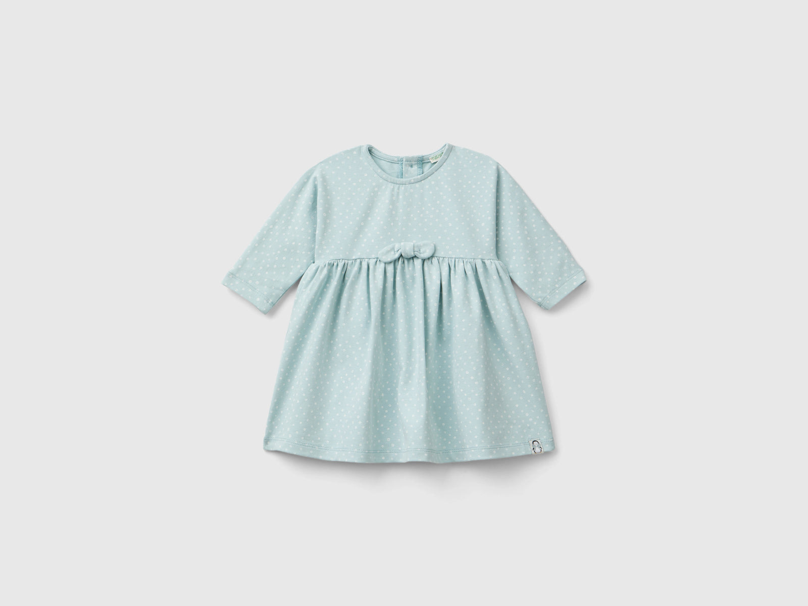 Vestito fantasia con fiocchetto da neonato verde acqua | Benetton Outlet