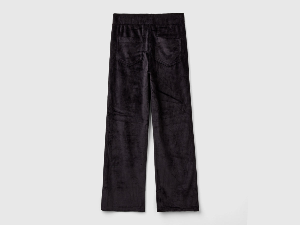 Pantaloni in ciniglia con gamba dritta