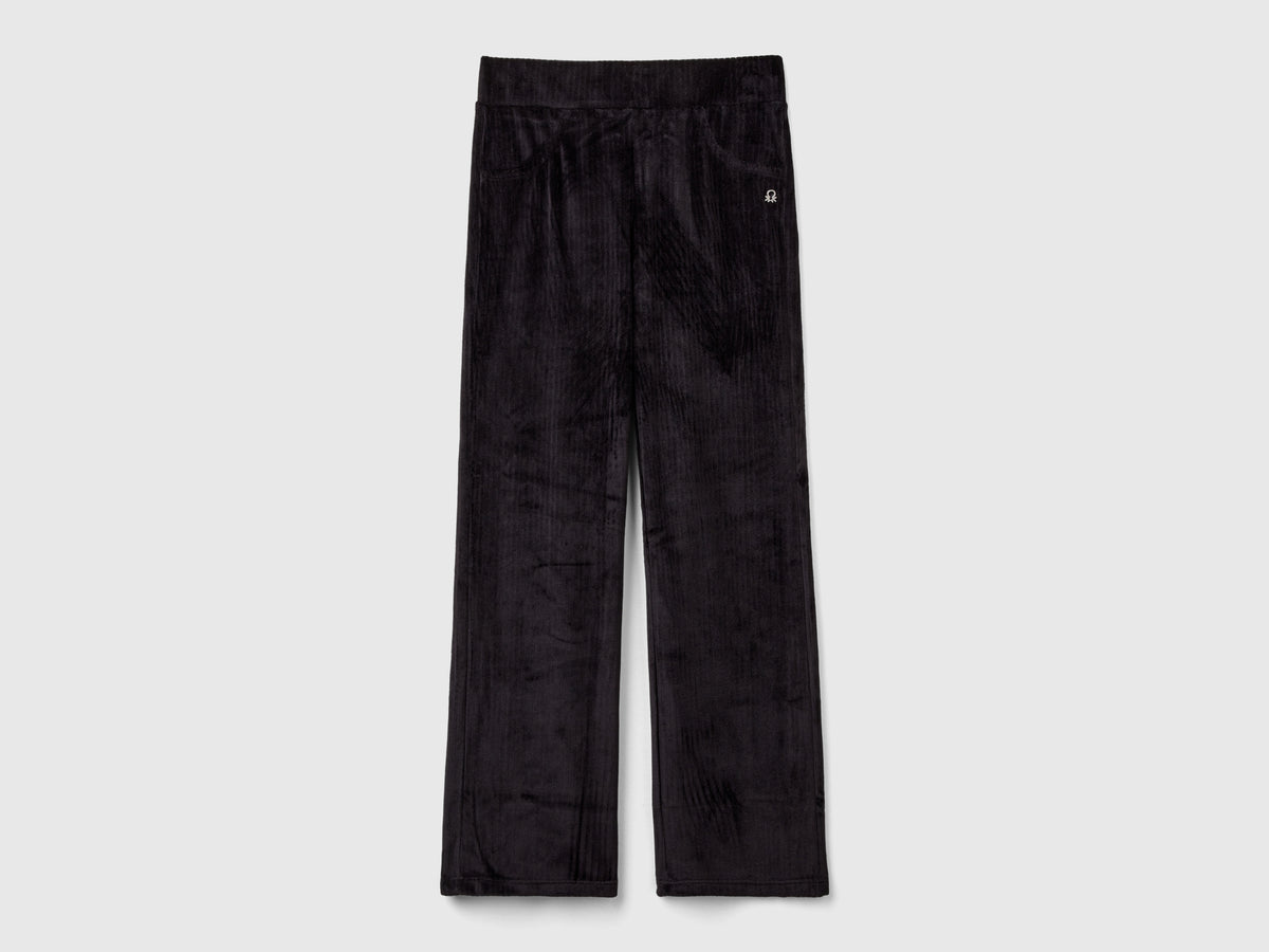 Pantaloni in ciniglia con gamba dritta