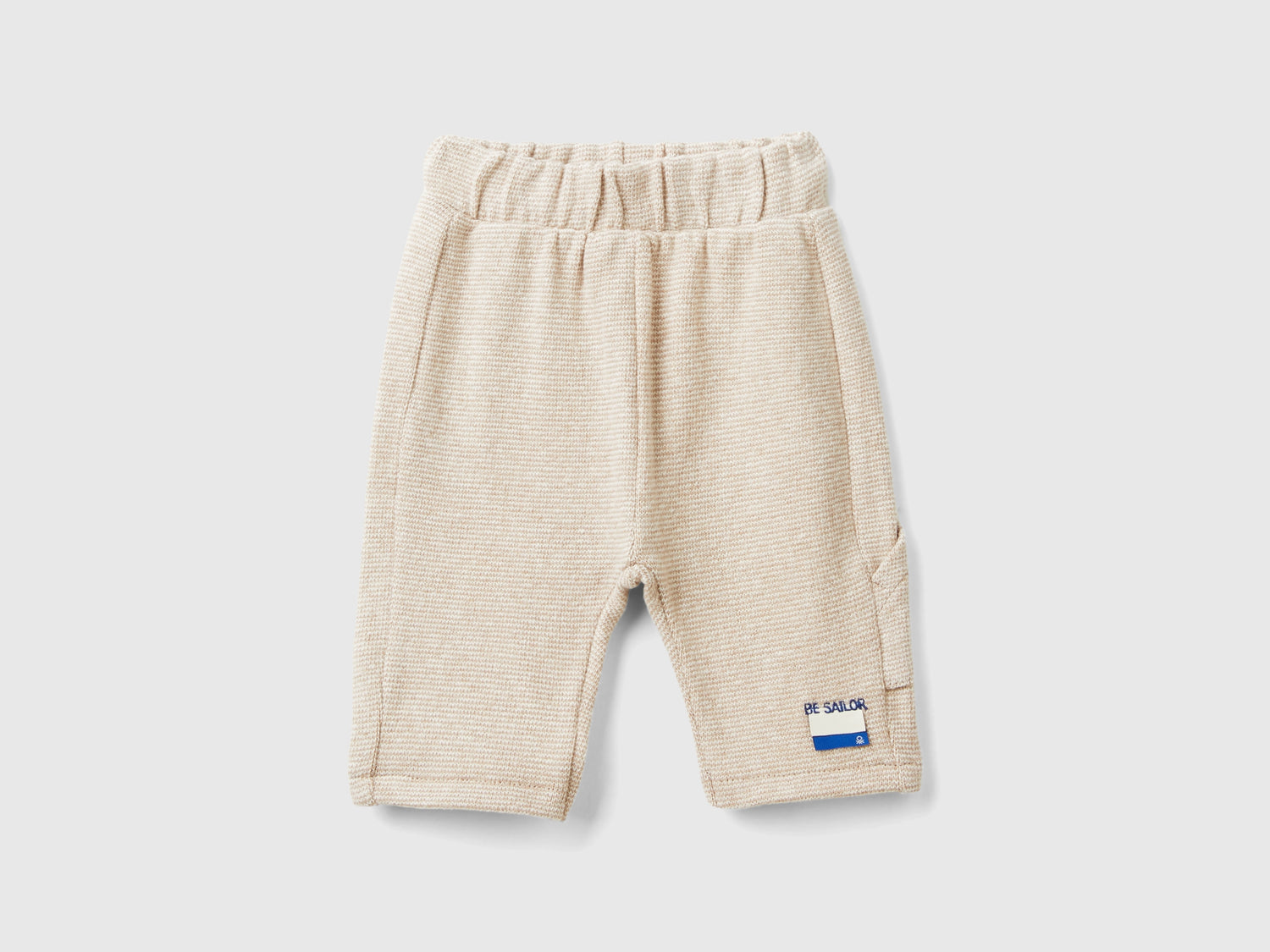 Pantalones de mezcla de algodón reciclado da neonato beige | Benetton Outlet