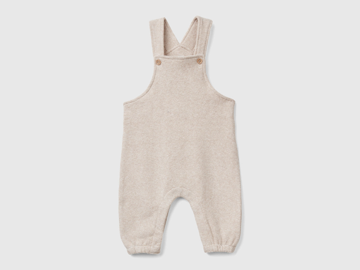 Salopette in misto cotone riciclato