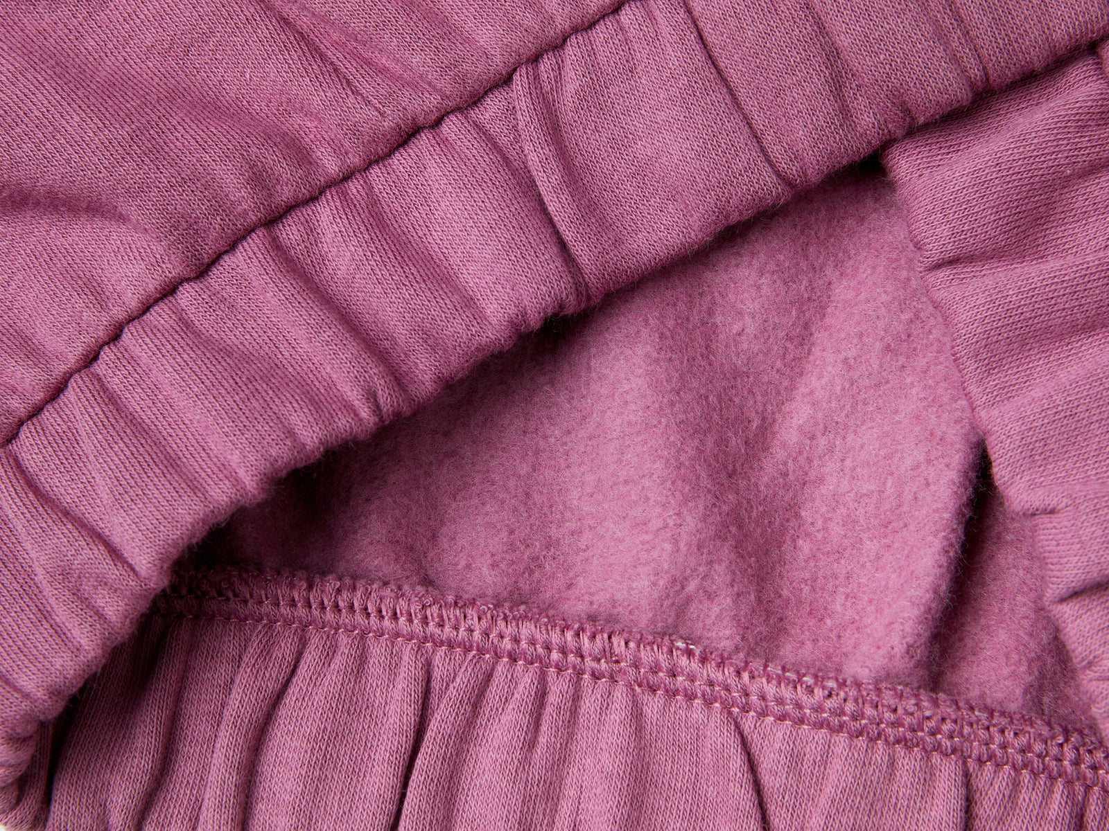 Felpa con applicazione petali da bimba malva scuro 3 | Benetton Outlet