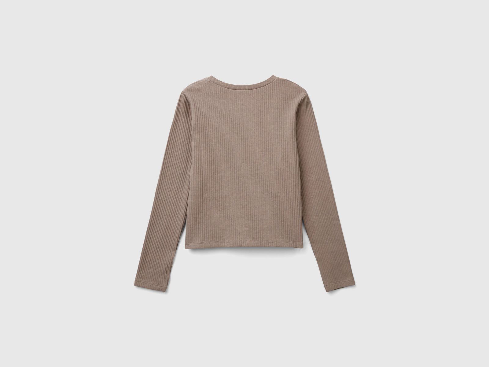 Maglietta con stampa sul retro da bambina tortora 2 | Benetton Outlet