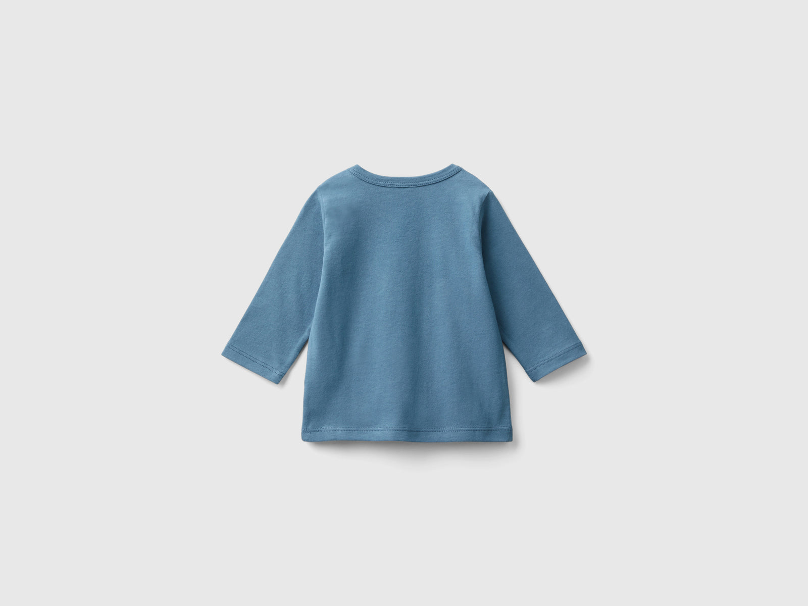 T-shirt con stampa in caldo cotone bio da neonato avio 2 | Benetton Outlet