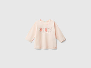 T-shirt con stampa in caldo cotone bio