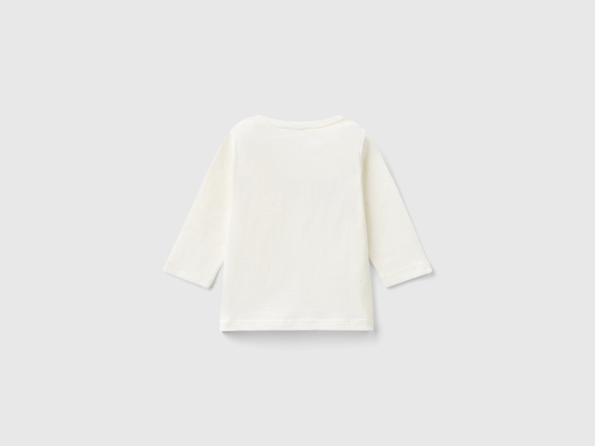 T-shirt con stampa in caldo cotone bio