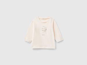 T-shirt con patch animaletto