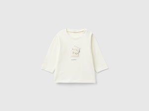 T-shirt con patch animaletto