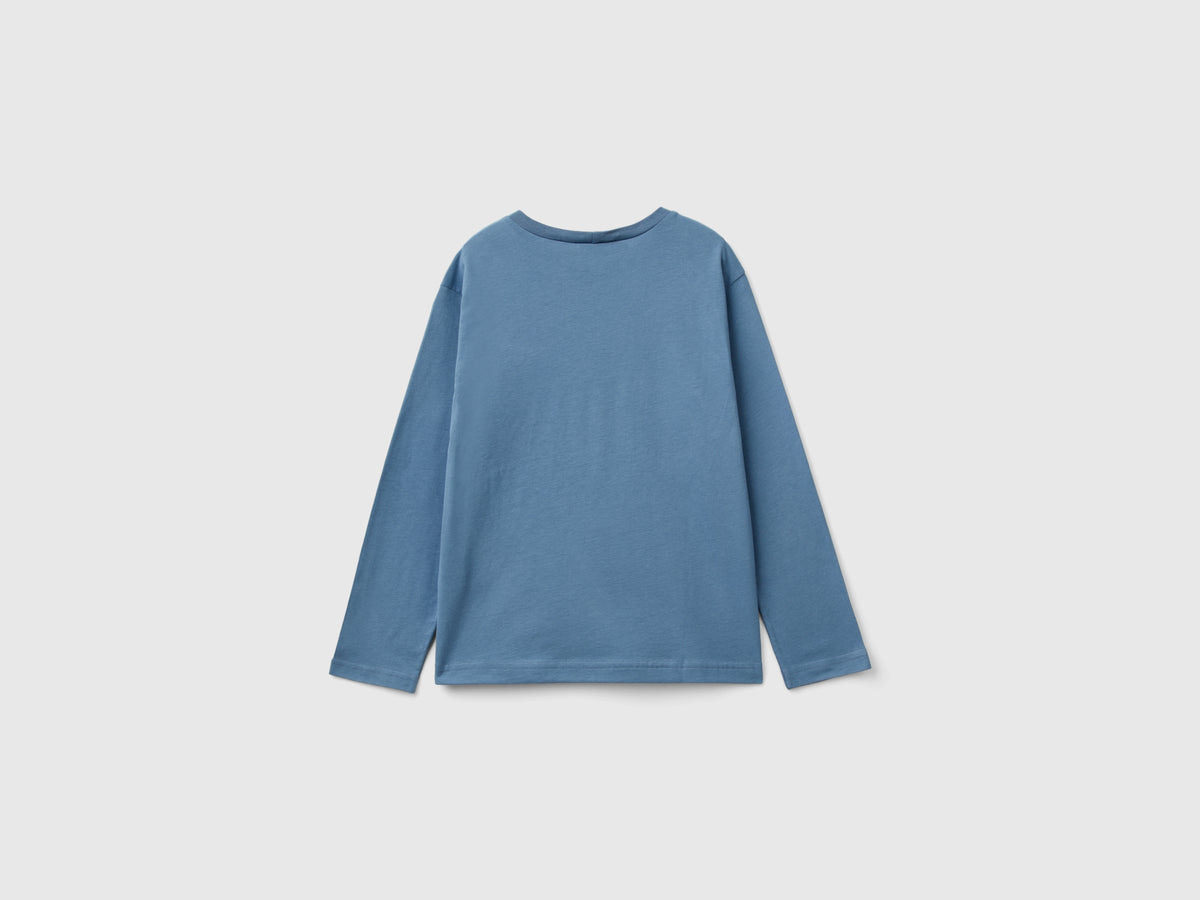 T-shirt con stampa in caldo cotone bio