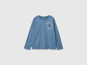 T-shirt con stampa in caldo cotone bio