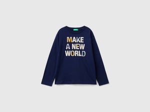 T-shirt con stampa in caldo cotone bio