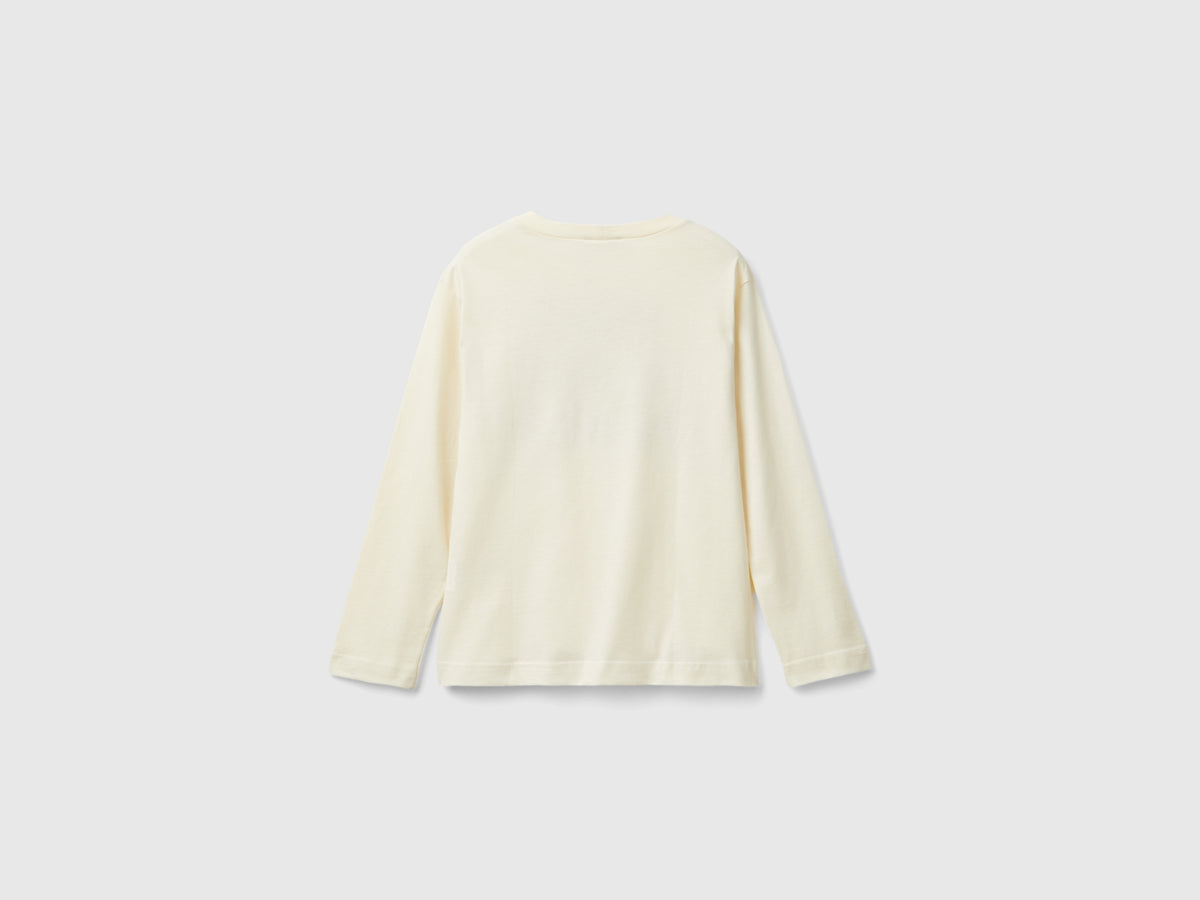 T-shirt con stampa in caldo cotone bio
