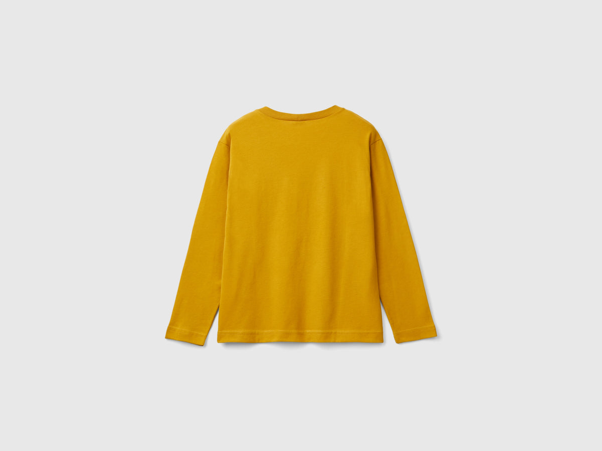 T-shirt con stampa in caldo cotone bio