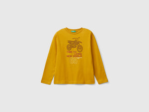 T-shirt con stampa in caldo cotone bio