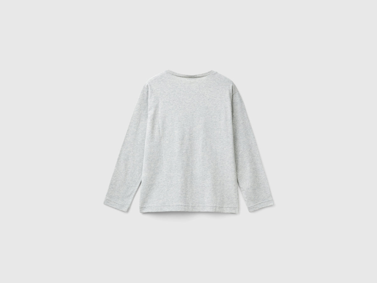 T-shirt con stampa in caldo cotone bio