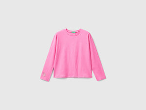 T-shirt con stampa glitter