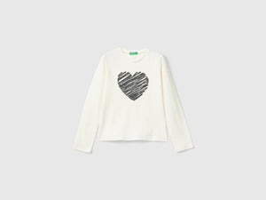 Maglietta con ricamo in lurex