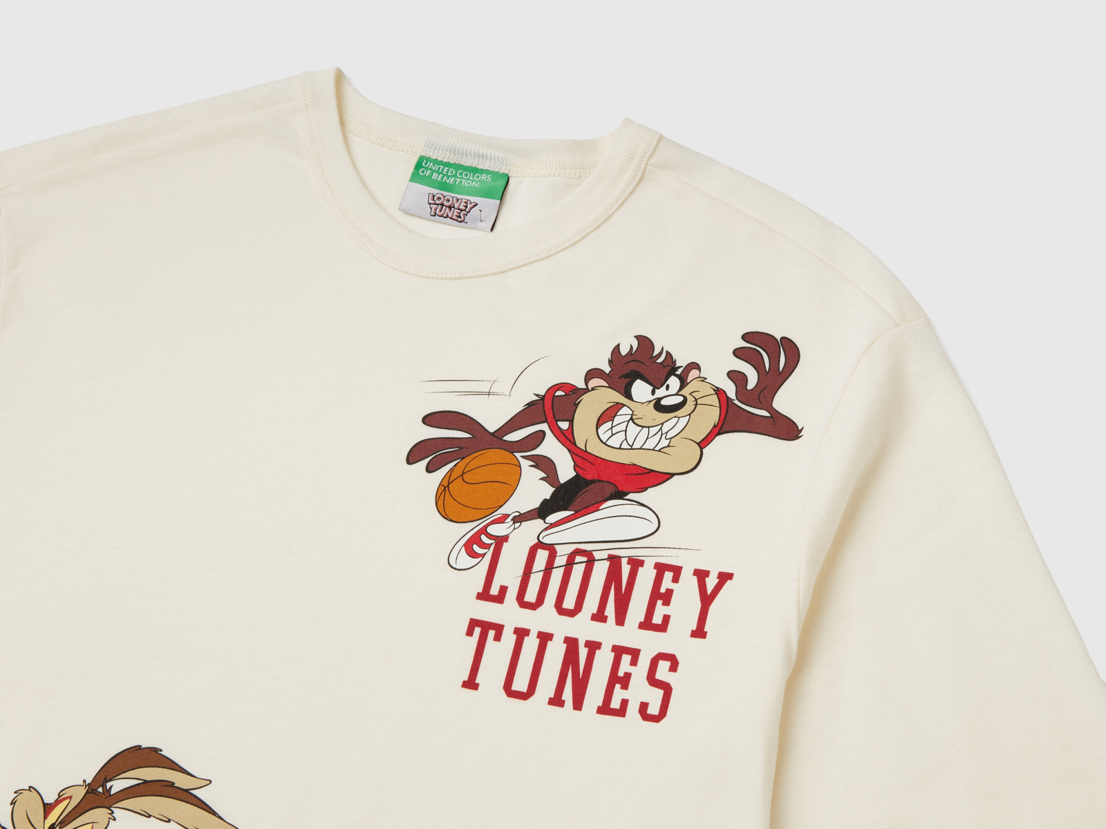 Maglietta con stampa ©Looney Tunes da bambino bianco panna 3 | Benetton Outlet