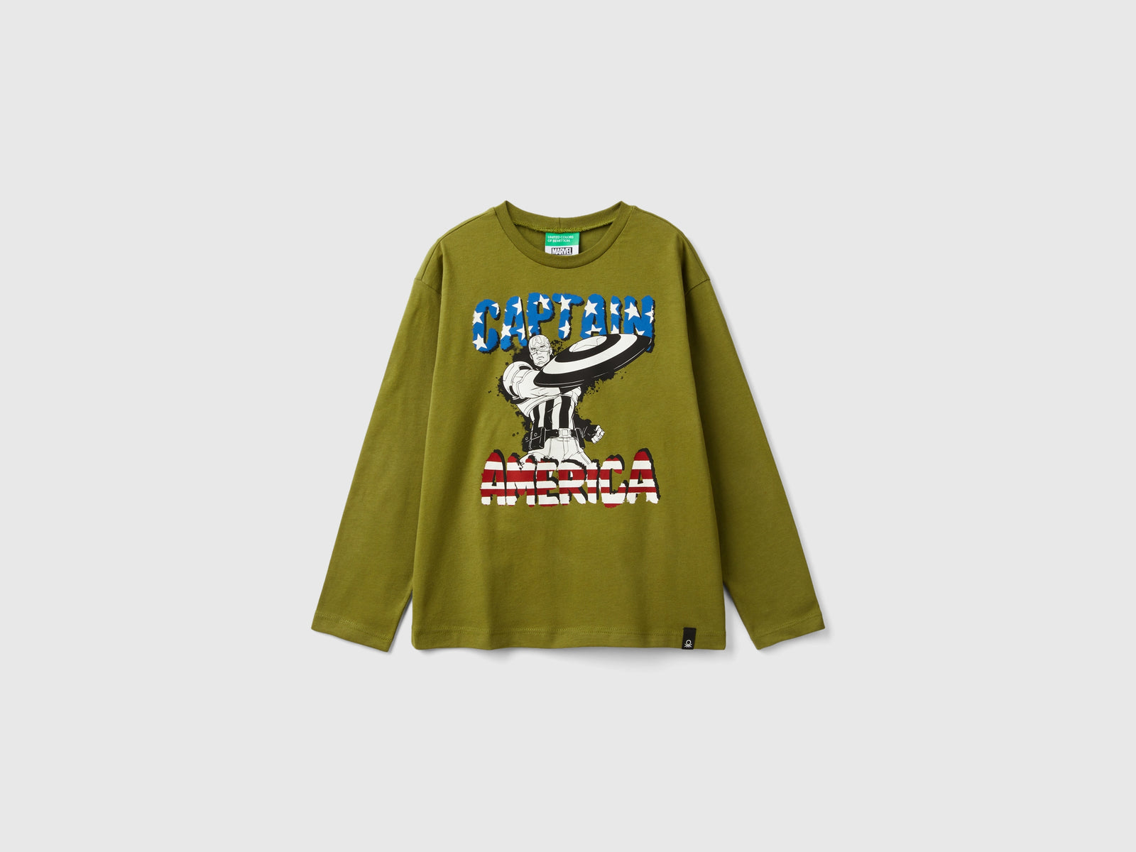 ©Marvel Captain America T-shirt da bambino verde | Benetton Outlet