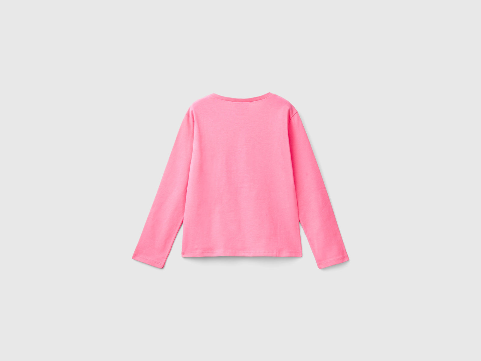 T-shirt con stampa laminata Barbie da bambina rosa 2 | Benetton Outlet