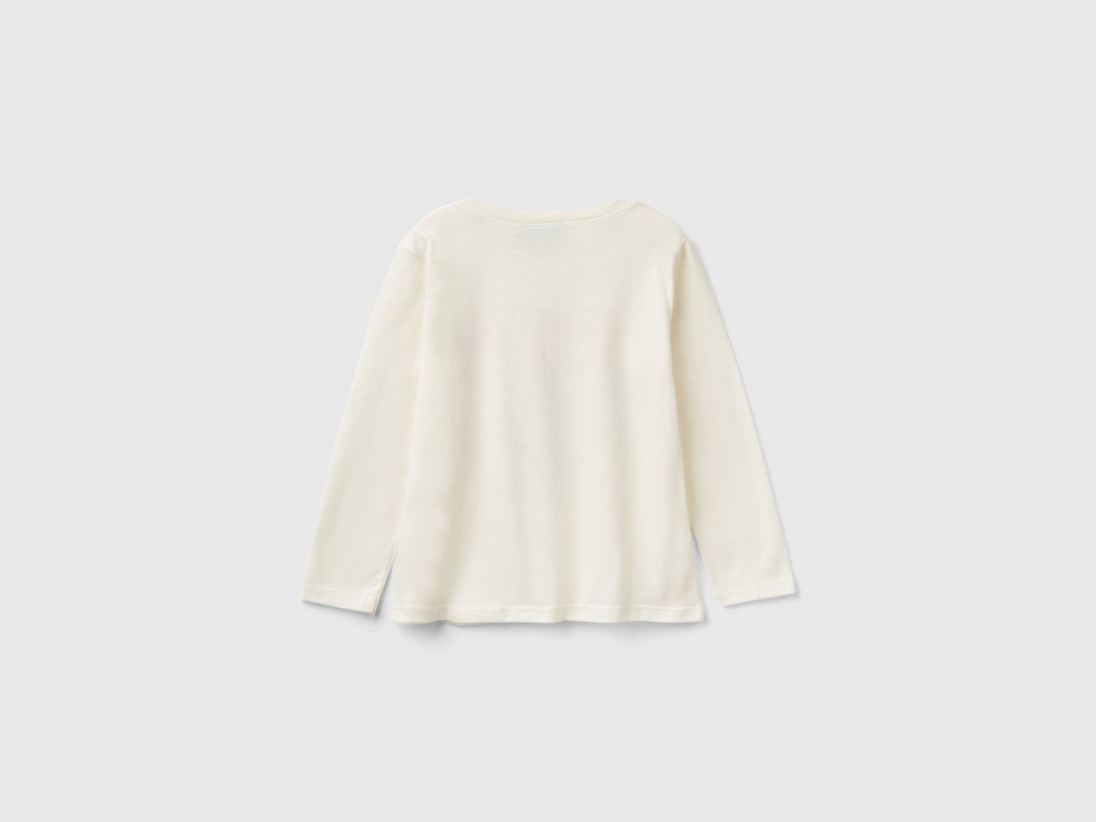 Maglietta natalizia Minnie e Topolino da bimba bianco panna 2 | Benetton Outlet