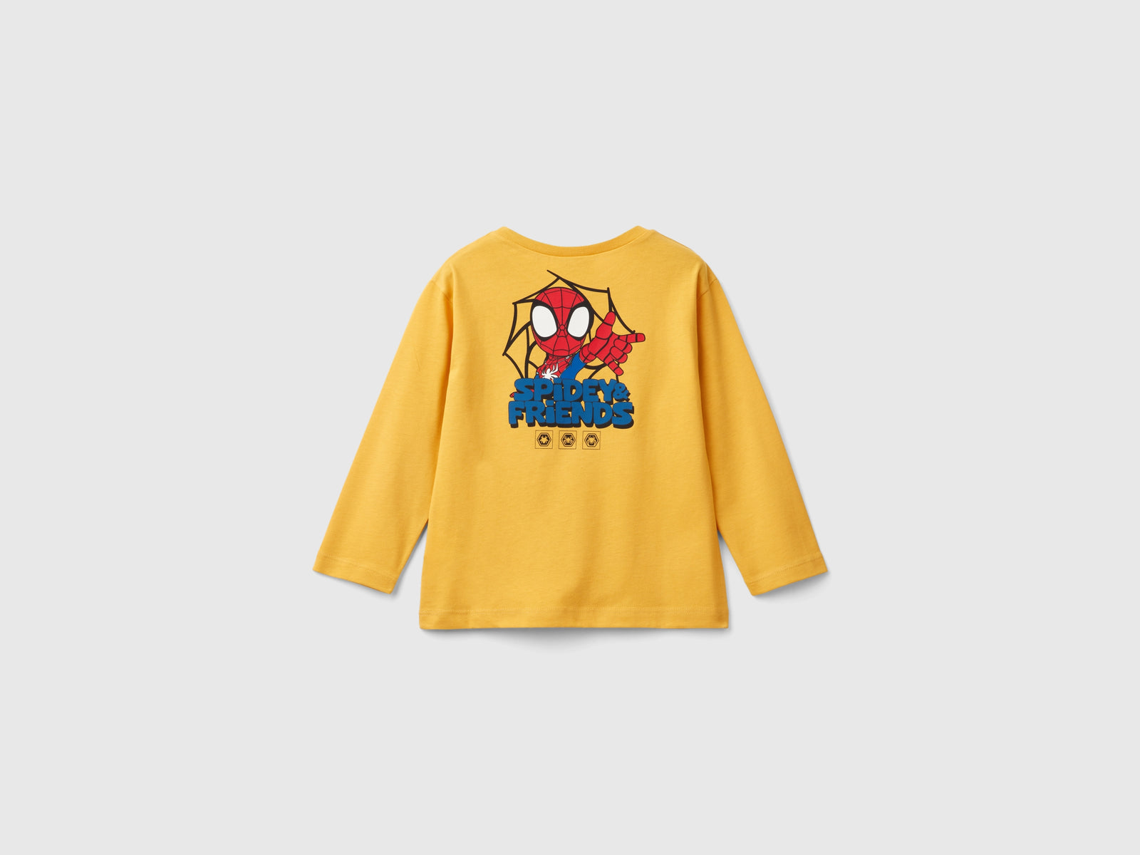 T-shirt giallo ocra ©Marvel Spiderman da bimbo senape 2 | Benetton Outlet