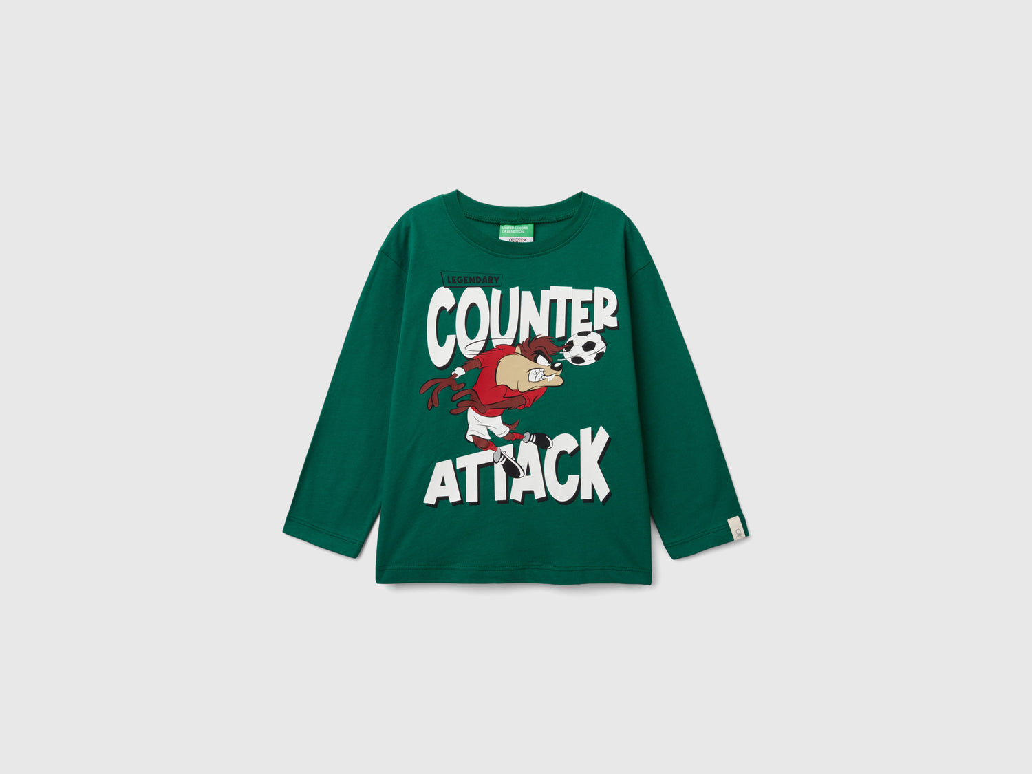 Maglietta regular fit ©Looney Tunes da bimbo verde scuro | Benetton Outlet