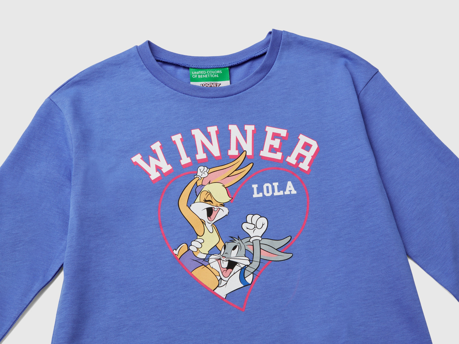 T-shirt ©Looney Tunes in caldo cotone bio da bimba pervinca 3 | Benetton Outlet