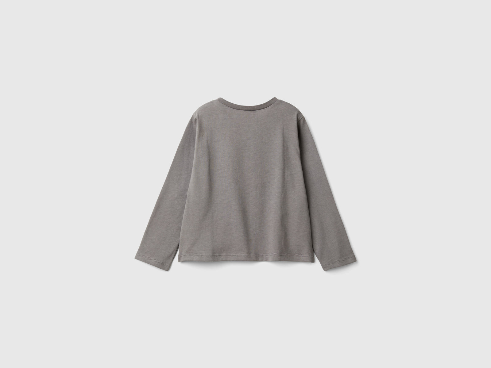 T-shirt con stampa laminata Barbie da bimba grigio scuro 2 | Benetton Outlet