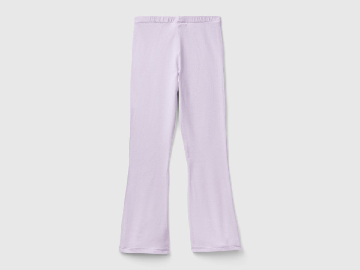 Leggings a zampa in cotone stretch