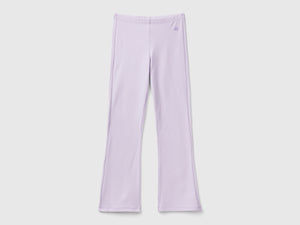 Leggings a zampa in cotone stretch