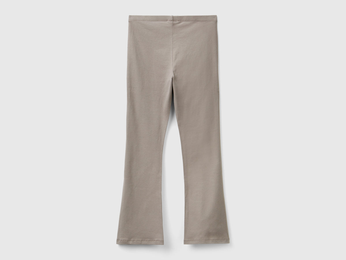 Leggings a zampa in cotone stretch