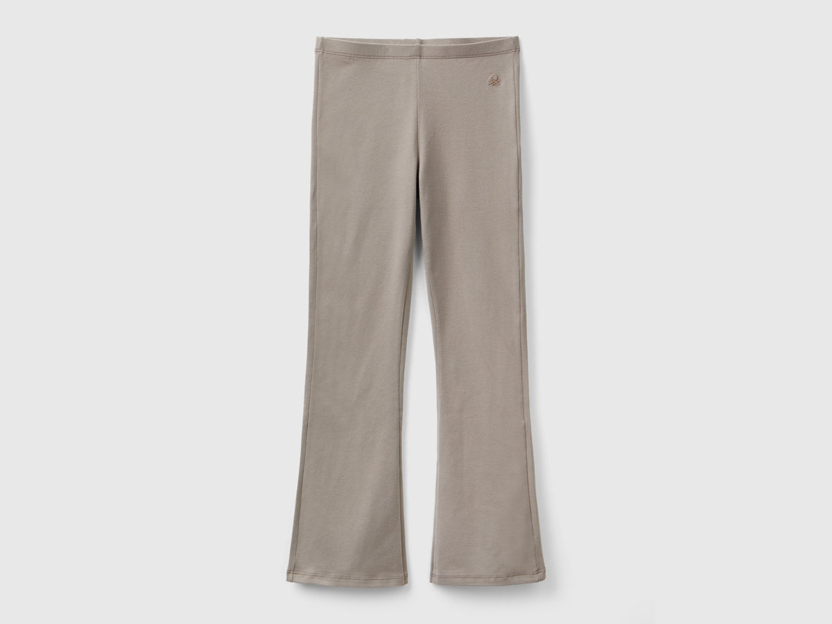 Leggings a zampa in cotone stretch