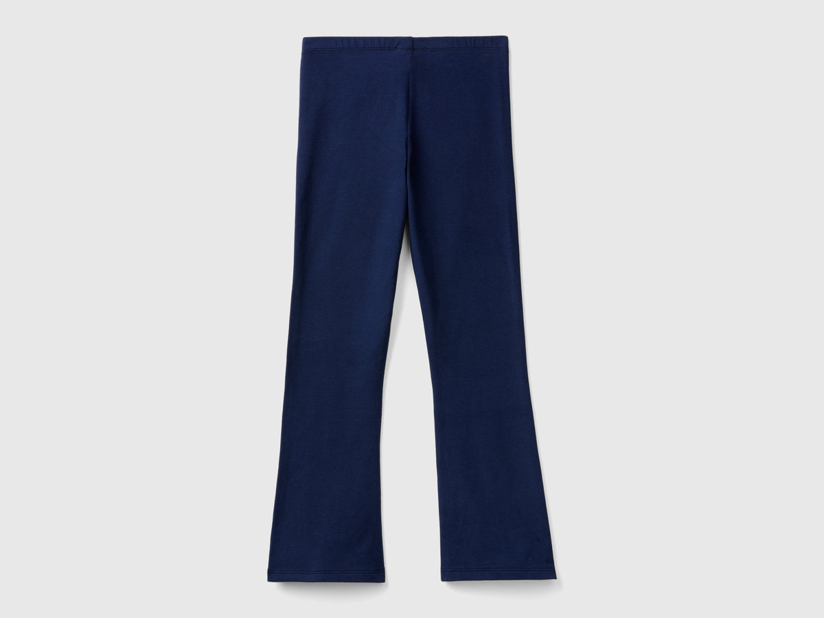 Leggings a zampa in cotone stretch