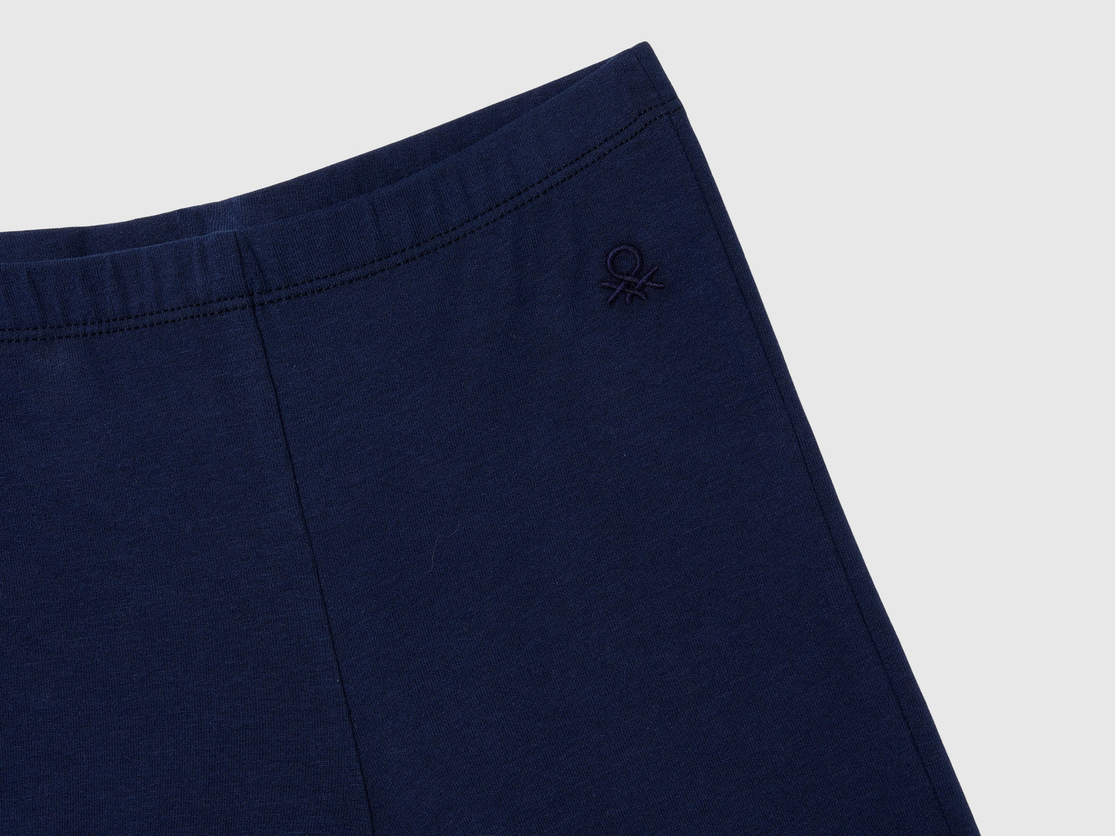 Leggings a zampa in cotone stretch da bambina blu scuro 3 | Benetton Outlet
