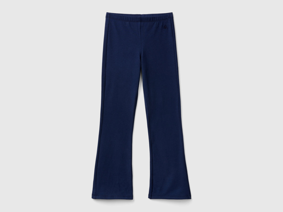 Leggings a zampa in cotone stretch