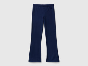 Leggings a zampa in cotone stretch