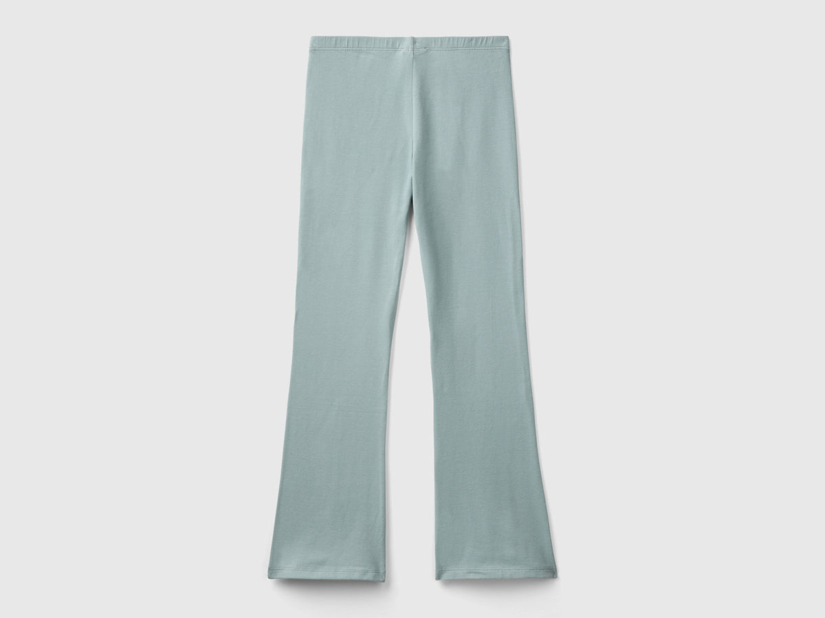 Leggings a zampa in cotone stretch