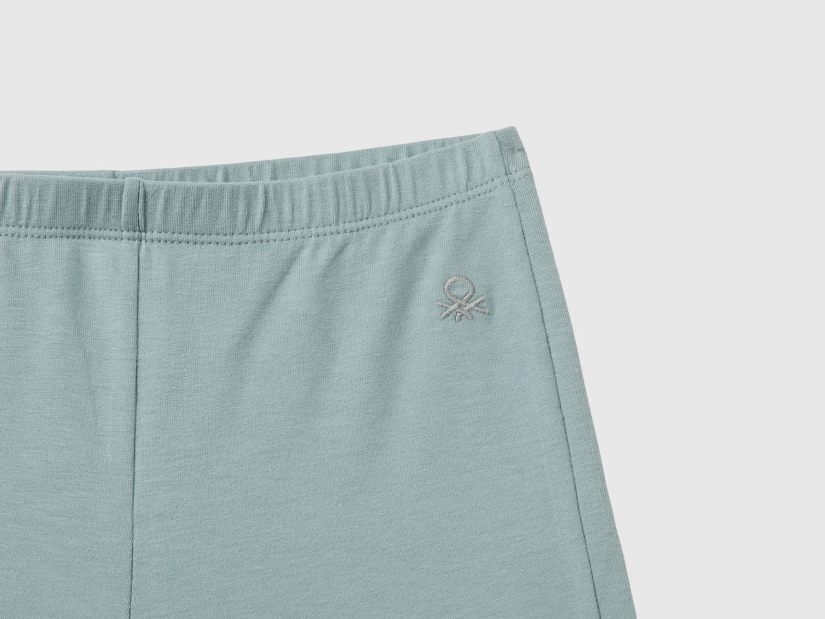 Leggings a zampa in cotone stretch