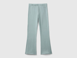 Leggings a zampa in cotone stretch