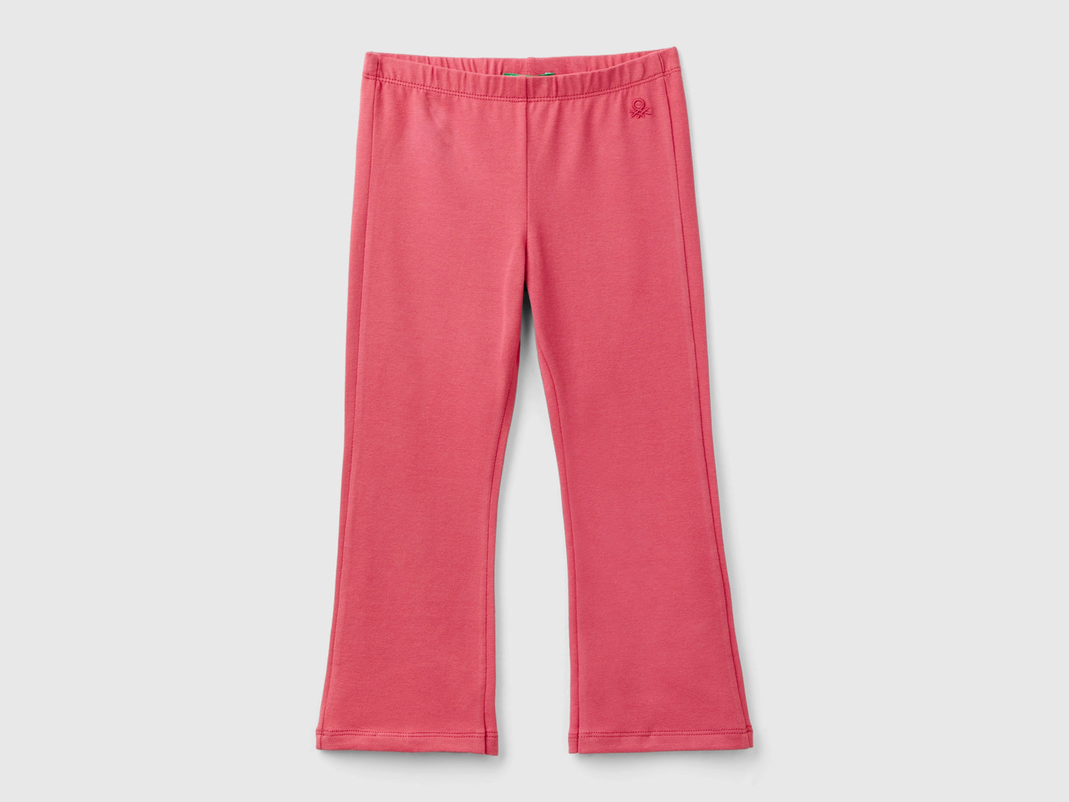 Leggings acampanados de algodón elástico da bimba malva | Benetton Outlet